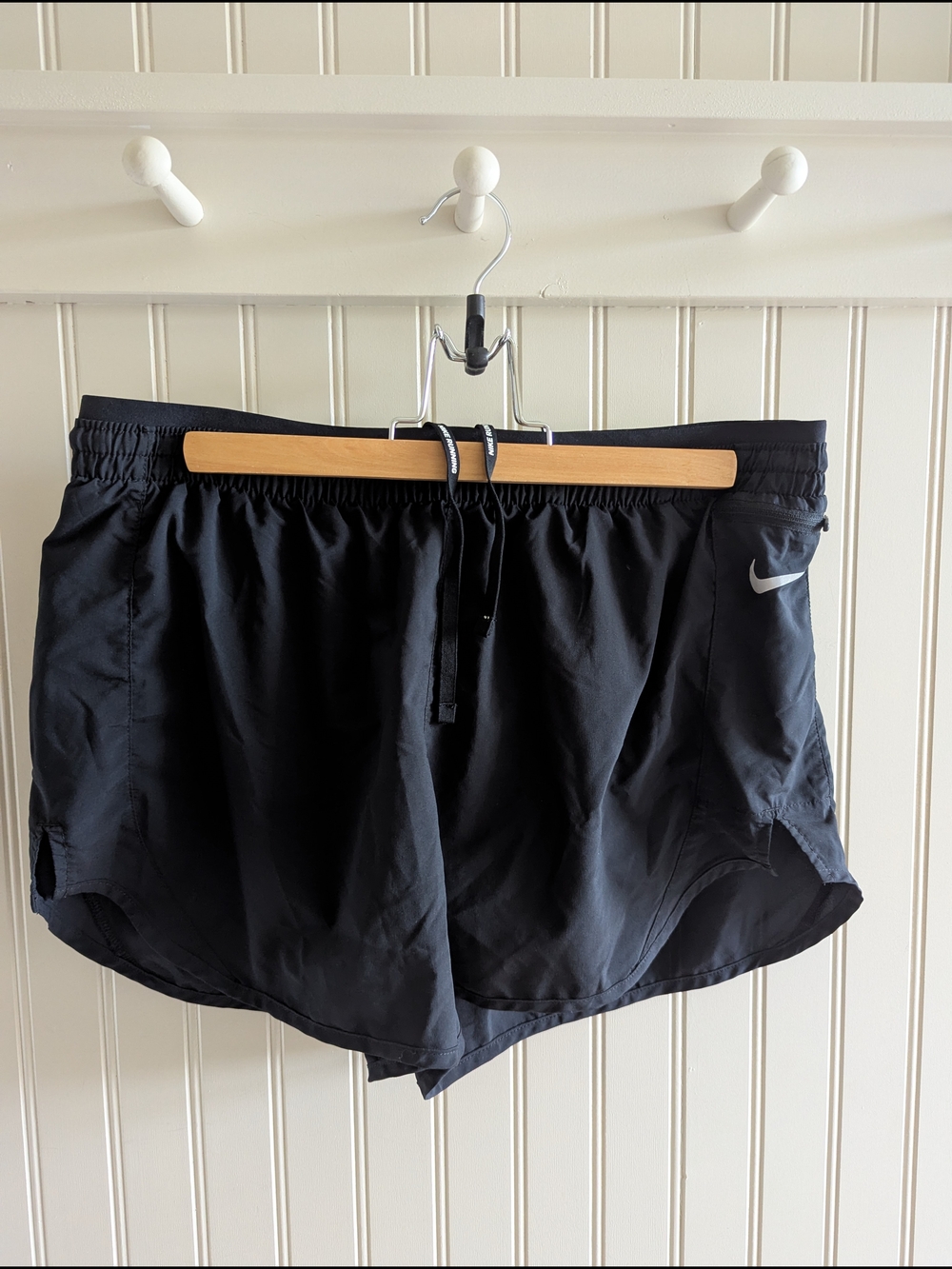 Nike Black Running Shorts with Swoosh